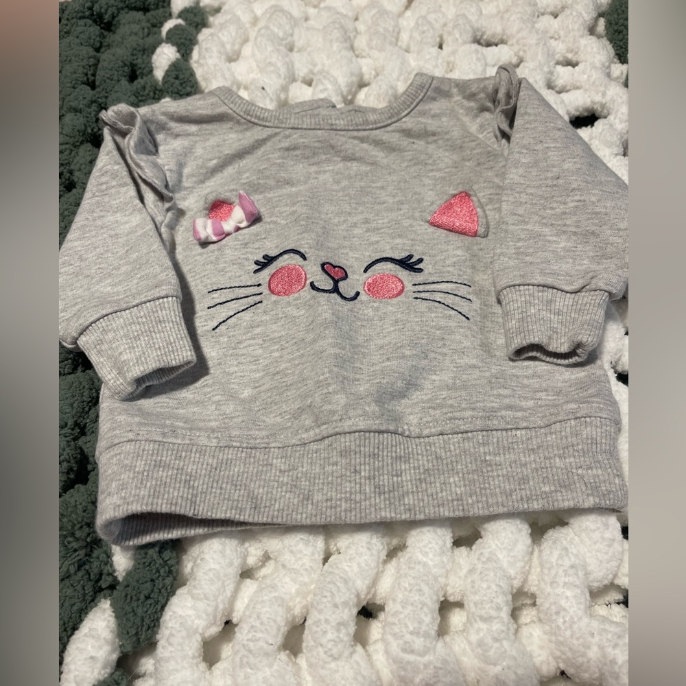 4 for 10$ ❤️ George Gray Kids Sweatshirt with Cat Design